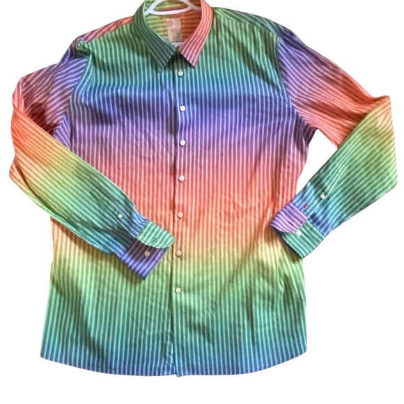 Pure M Tico Striped Button up Shirt XXL - Picture 2 of 12